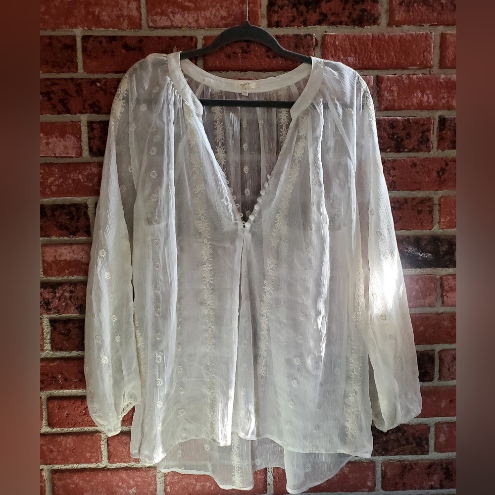 Sheer Boho Beachy Mystree Blouse